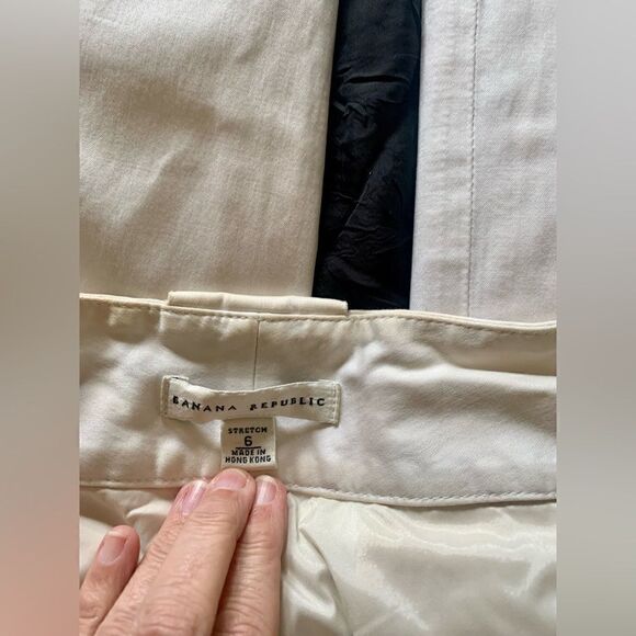 Vintage Banana Republic Ivory Pants - Picture 8 of 11